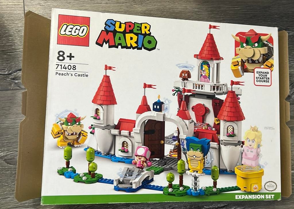Lego 71408 Peach's castle, Ophalen of Verzenden, Zo goed als nieuw, Complete set, Lego