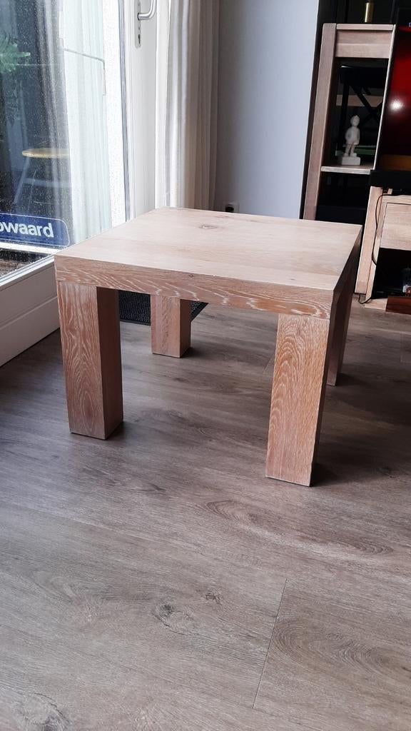Salontafel massief eiken 2 stuks, Ophalen