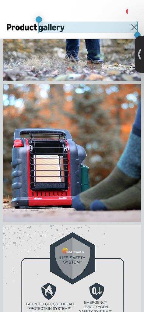 Mr. Buddy Heater MH9BX Draagbare Propaan Kachel + 8x vulling, Huis en Inrichting, Kachels, Gebruikt, Gas, Ophalen of Verzenden
