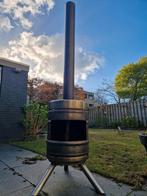 Vuurkorf van bierfust met schoorsteen, Ophalen