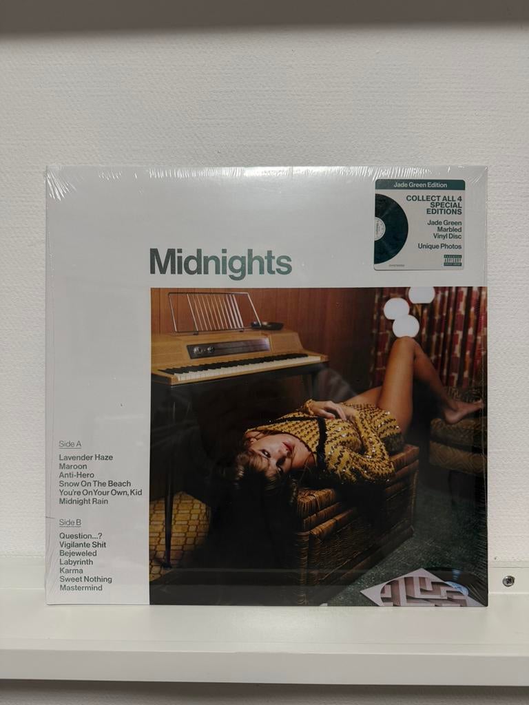 Taylor Swift- Midnights (Jade green edition), Ophalen of Verzenden, Nieuw in verpakking, 12 inch