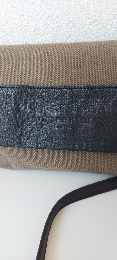 Liebeskind Berlin tas olijfgroen/zwart leer, Sieraden, Tassen en Uiterlijk, Tassen | Damestassen, Ophalen of Verzenden, Zo goed als nieuw