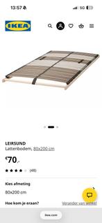 2x Lattenbodem 80x200 cm, Ophalen, Gebruikt, Eenpersoons, 80 cm