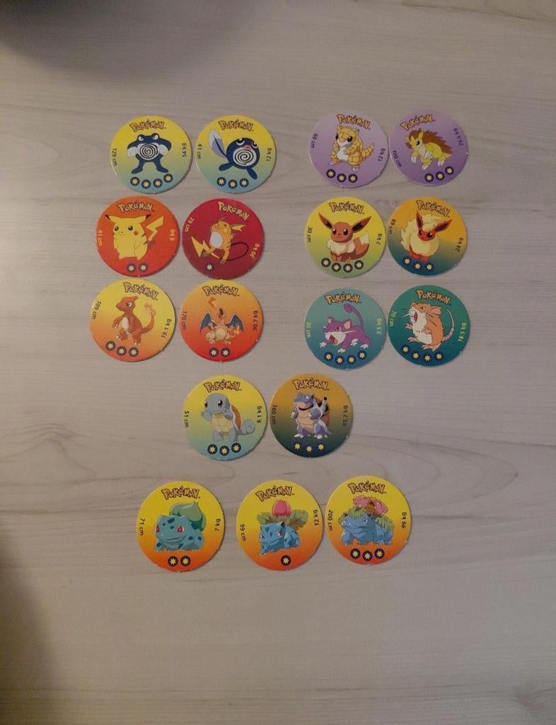 Pokemon fllippo's, Ophalen of Verzenden, Losse flippo's