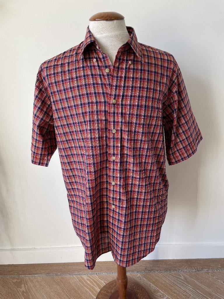 Quinten Landauer: Nieuw overhemd. Korte mouw. Maat M', Kleding | Heren, Overige kleuren, Quinten Landauer, Nieuw, Halswijdte 39/40 (M)
