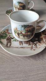 Klompenmaker kopje, Ophalen of Verzenden, Zo goed als nieuw, Porselein, Kop en/of schotel