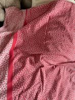 Dekbedhoes 140x200 cm Rood Wit Bloemetjes Eenpersoons, Gebruikt, Eenpersoons, Dekbedovertrek, Ophalen of Verzenden