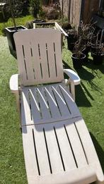 Ligstoel gebruikt, Tuin en Terras, Ligbedden, Ophalen, Gebruikt, Kunststof, Inklapbaar