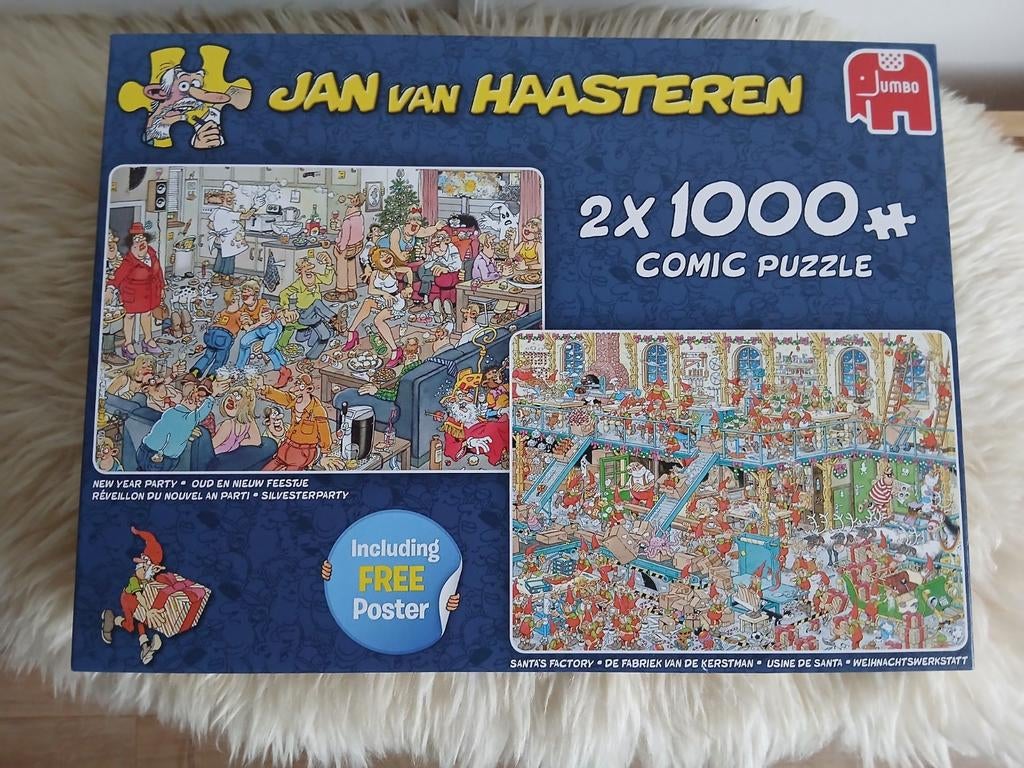 Jan van Haasteren Kerst en Oud en Nieuw puzzel, Ophalen of Verzenden, 500 t/m 1500 stukjes, Zo goed als nieuw