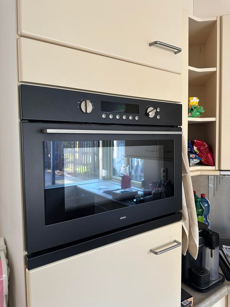 Atag combi oven, Gebruikt, 60 cm of meer, Oven met grill, Inbouw