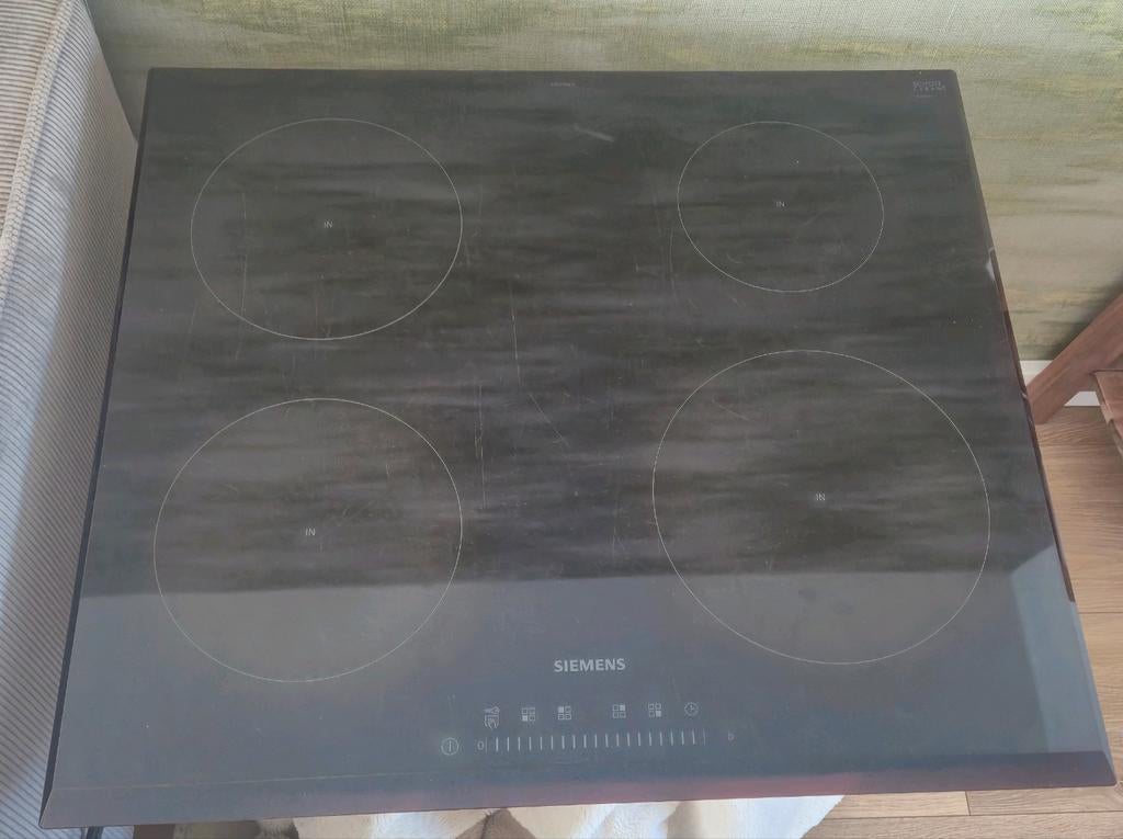 Siemens Inductiekookplaat, Witgoed en Apparatuur, Kookplaten, Ophalen, 4 kookzones, Zo goed als nieuw, Inbouw