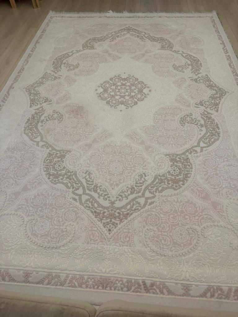 Vloerkleed licht roze, Ophalen of Verzenden, Zo goed als nieuw, Rechthoekig, 200 cm of meer