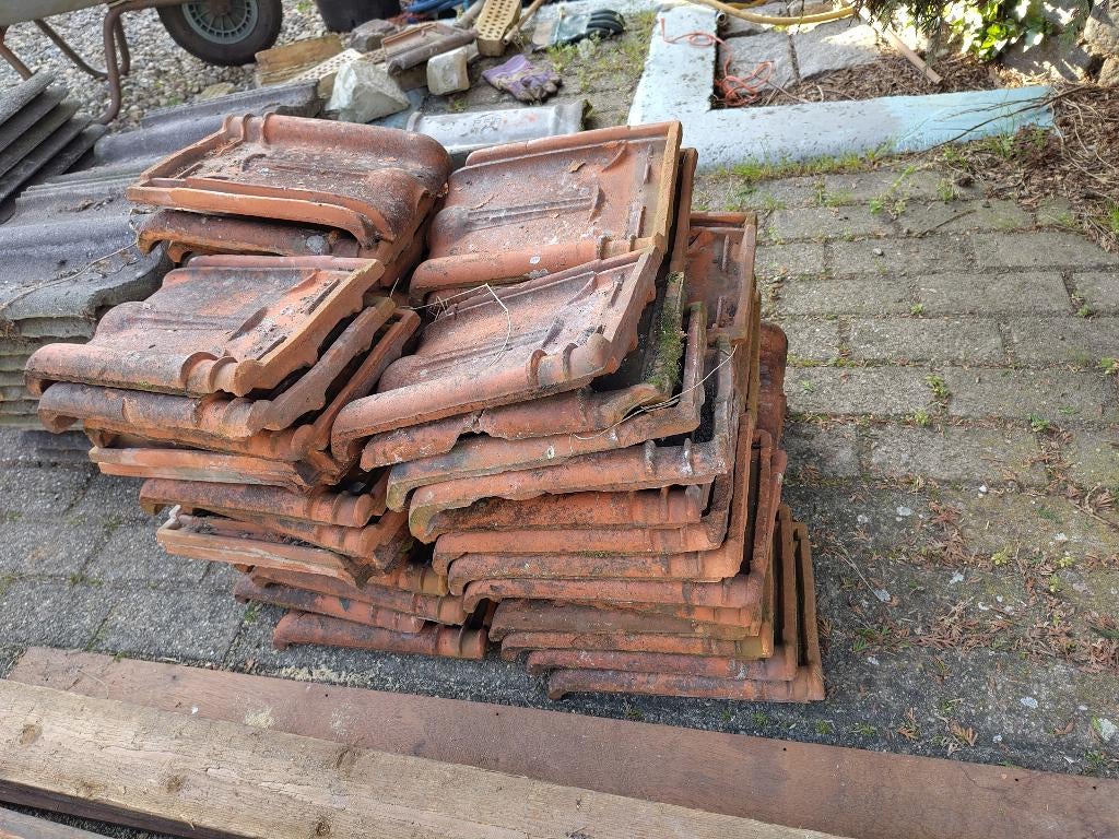 dakpannen, Ophalen, Gebruikt, Steen of Klei, 15 m² of meer