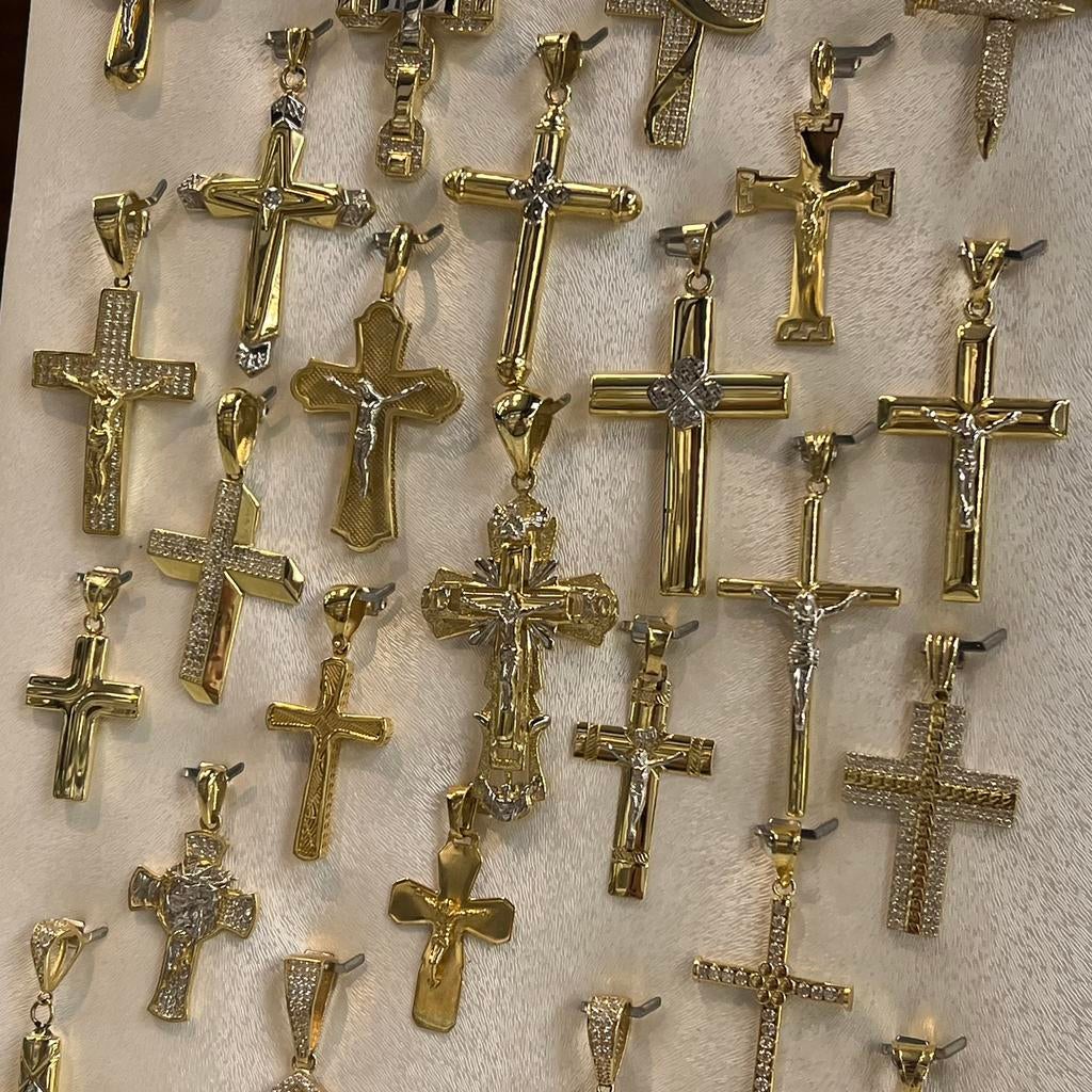 14 karaat gouden kettinghanger kruizen hangers kruis, Sieraden, Tassen en Uiterlijk, Kettinghangers, Ophalen of Verzenden, Zo goed als nieuw
