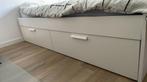 IKEA bed brimnes, Gebruikt, Ophalen of Verzenden, 140 cm, Wit