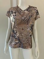 Biaggini panterprint t shirt, Ophalen of Verzenden, Zo goed als nieuw, Maat 46/48 (XL) of groter, Korte mouw