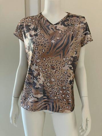 Biaggini panterprint t shirt beschikbaar voor biedingen