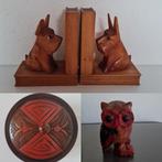 Amsterdamse School Boekensteun Dekseldoos Art Deco hout, Ophalen of Verzenden, Gebruikt