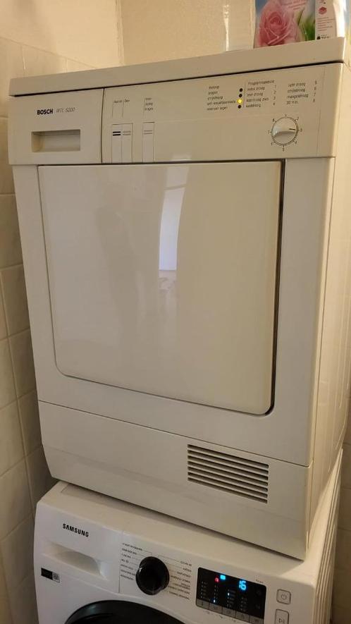 Bosch wasdroger, Witgoed en Apparatuur, Wasdrogers, Gebruikt, Condens, Voorlader, 6 tot 8 kg, 85 tot 90 cm, Anti-kreukfase, Wolprogramma
