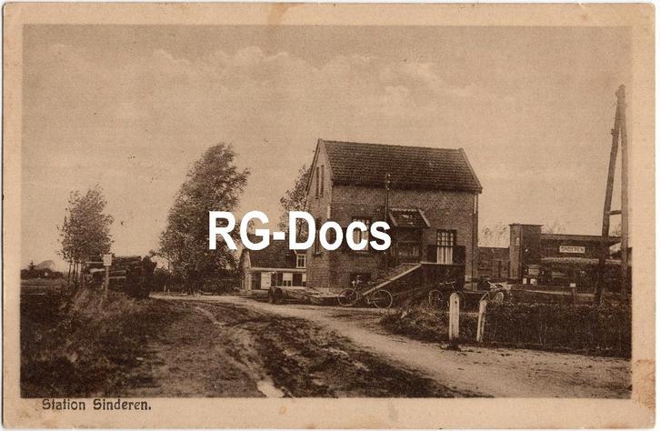 Ansichtkaart - Briefkaart Trein Station Sinderen 1927, Verzamelen, Ansichtkaarten | Nederland, Gelopen, Gelderland, 1920 tot 1940
