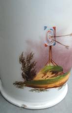 Om 1800 - 1850 Brussels Porselein Maatkruik Maatpint Pint, Antiek en Kunst, Ophalen of Verzenden