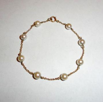 Armband Parels 585 goud beschikbaar voor biedingen