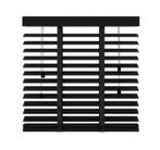 Zwarte houten jaloezieën voor 3 ramen, voor maten zie fotos, Ophalen, Zo goed als nieuw