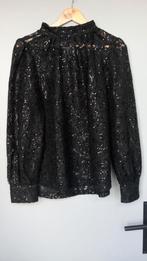 Zwarte blouse met pailletten maat XL 42-44, Kleding | Dames, Blouses en Tunieken, Ophalen of Verzenden, Zo goed als nieuw, Maat 42/44 (L)