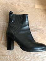 Sacha leren enkellaarsjes maat 38, Ophalen of Verzenden, Zo goed als nieuw, Zwart, Lage of Enkellaarzen