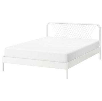 Wit metalen bed 160x200 IKEA beschikbaar voor biedingen