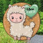 Geboortebord Alpaca - te personaliseren met naam!, Ophalen of Verzenden, Nieuw, Geboortebord