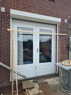 Tuindeur met Elektrisch Rolluik, Doe-het-zelf en Verbouw, Deuren en Horren, Ophalen, Gebruikt, Buitendeur, 120 cm of meer
