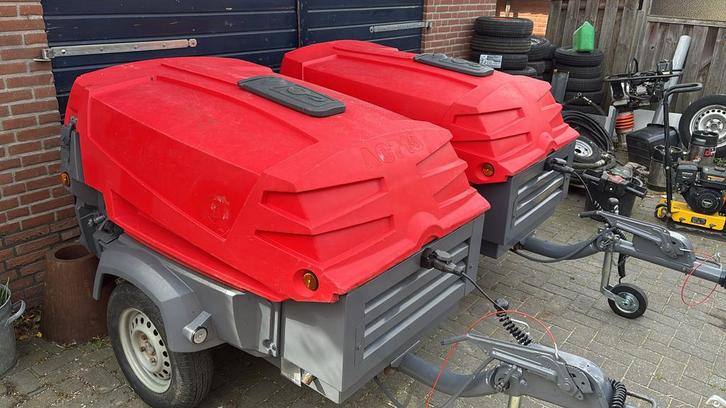 Diverse Grondverzetmachines: Atlas Copco, Asfaltzaag, e.a., Zakelijke goederen, Machines en Bouw | Pompen en Compressoren, Ophalen