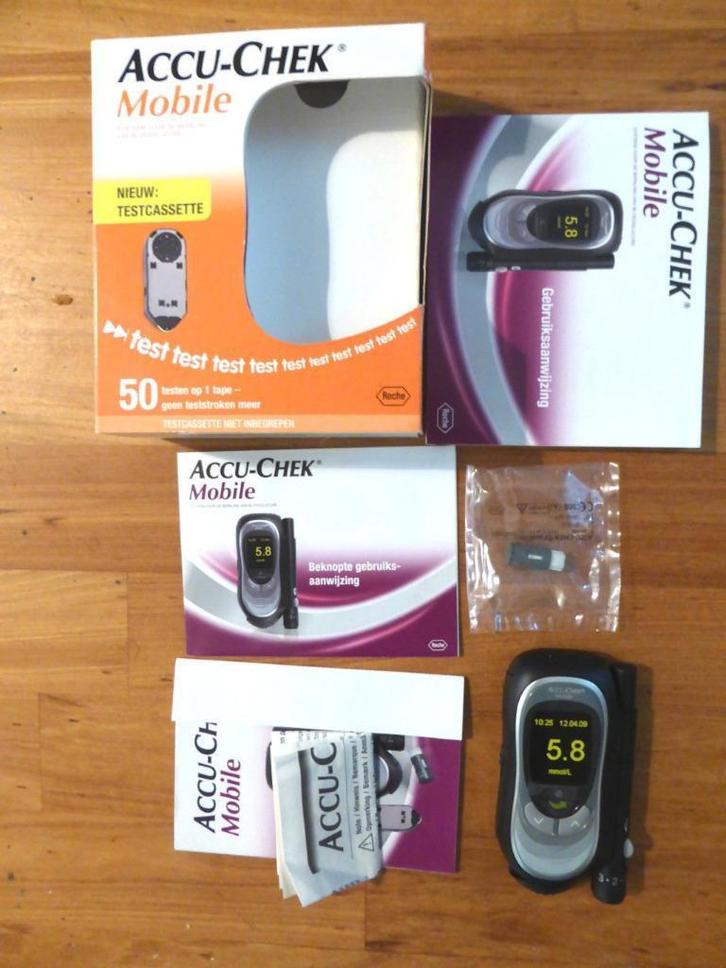 Gecertificeerde Accu-Chek Mobile glucosemeter - suikermeter, Diversen, Verpleegmiddelen, Nieuw, Ophalen of Verzenden