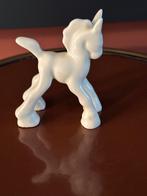 Art Deco Paardje wit geglazuurd keramiek PZH Plm: 1935., Verzamelen, Beelden en Beeldjes, Ophalen of Verzenden, Zo goed als nieuw