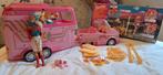 Barbie paardentrailer met auto (vintage 1993), Ophalen of Verzenden, Gebruikt, Barbie