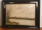 Riviergezicht gesigneerd., Antiek en Kunst, Ophalen of Verzenden