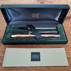 Vintage Gouden Cross Rollerball 1504 14 KT set., Pennenset, Cross, Met doosje, Ophalen of Verzenden