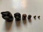 Antieke gewichten set - 2kg tot 25g, Antiek en Kunst, Ophalen of Verzenden