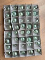 Mint groene glazen kerstballen 42 stuks, Diversen, Kerst, Ophalen of Verzenden