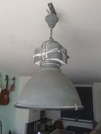 Industriële lamp, Huis en Inrichting, Lampen | Hanglampen, Ophalen of Verzenden, Zo goed als nieuw, Glas, Minder dan 50 cm