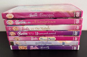 7x Barbie films op DVD voor €25 beschikbaar voor biedingen