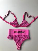 JIA Atelier Bralette en string design roze mesh, Kleding | Dames, Ondergoed en Lingerie, Roze, Setje, JIA, Verzenden