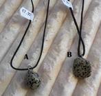 2 x ketting Dalmatiërsteen- hanger 3 CM nu € 7,95 P. ST., Ophalen of Verzenden, Mineraal
