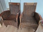 Rotan stoelen set (5 stuks) met houten details, Huis en Inrichting, Stoelen, Ophalen