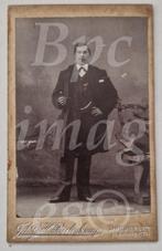 cdv man pijp in hand Dordrecht 1900's, Gebruikt, Verzenden, Foto, Voor 1940