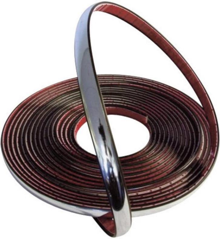 7 meter Universele Chrome Sierlijst  zelfklevend 9 mm, Auto diversen, Autosport-onderdelen, Nieuw, Ophalen of Verzenden