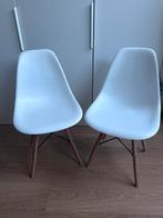 Twee witte kuipstoelen, Ophalen, Gebruikt, Wit, Twee