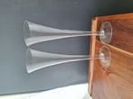 glas vaas flute handgemaakt 40cm, Verzamelen, Glas en Borrelglaasjes, Ophalen, Zo goed als nieuw, Overige typen