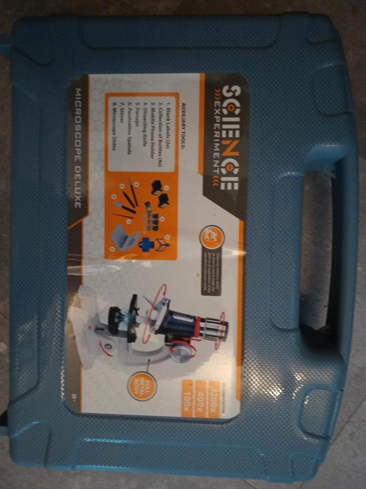 Science Experiment Microscope Deluxe Set, Audio, Tv en Foto, Optische apparatuur | Microscopen, Zo goed als nieuw, Biologische microscoop